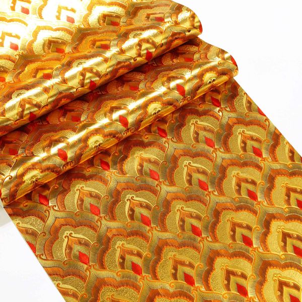 

luxury gold foil wallpaper buddha hall reflective golden yellow pvc tv wall paper living room ktv ceiling roof restaurant wall decor