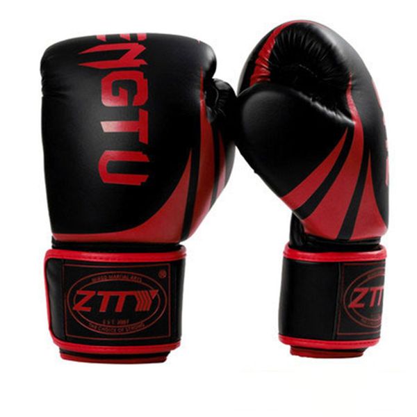 

8 10 12 14 oz boxing gloves pu leather muay thai guantes de boxeo fight mma sandbag training glove for men women kids, White;black