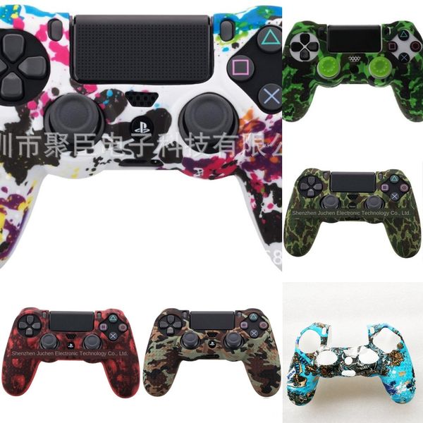 

9lkrb silicone gamepad controller case withjoystick cap cover ps4 for