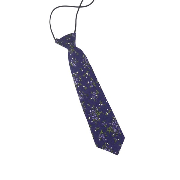 

new kids boy's necktie cotton striped floral neck tie for children suits 6cm print ties slim girls tie gravatas, Black;blue