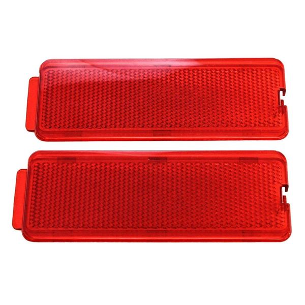 

2pcs super duty front or rear interior door reflectors red for f250 f350 f450 f550 1999-2007