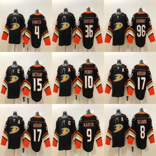 

anaheim ducks jerseys mens 8 teemu selanne jersey 10 corey perry 4 cam fowler 96 charlie conway 15 getzlaf black hockey jerseys stitch, Black;red