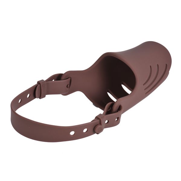 

anti bite biting barking dog muzzle loop mouth cover silicone pig mouth with adjustable strap s dog pulling training too