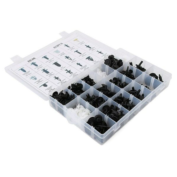 

415pcs push retainer set 18 sizes car auto push pins rivet bumper trim panel clips with tool l9