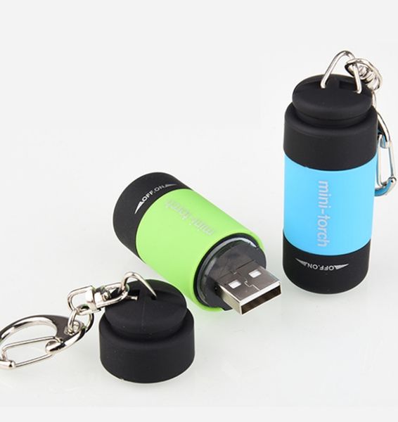 USB Recarregável Portátil USB LED Lâmpada Lâmpada De Lâmpada De Bolso Keychain Mini Tocha Pequena Luz USB Chaveiro Para Computador PC Portátil USB06