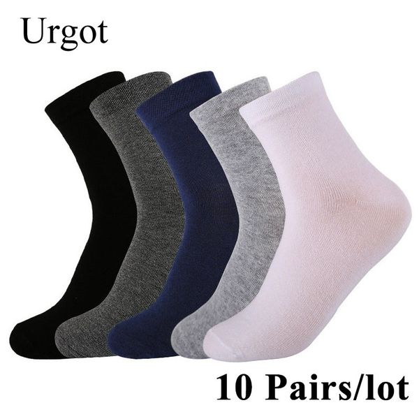 

urgot 10 pairs/lot 2019 mens cotton socks new styles black business men socks breathable autumn winter for male meias calcetines