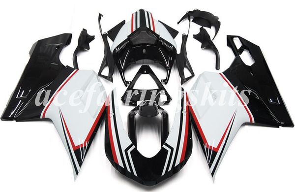 

4gifts new abs full fairings kit fit for ducati 848 1098 1198 1098s 1098r evo 2007 2008 2009 2010 2011 2012 custom white black
