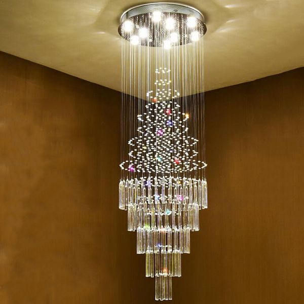 

stairs crystal chandeliers modern crystal chandelier lights interior lamps luxury villa light loft light home decoration lamp