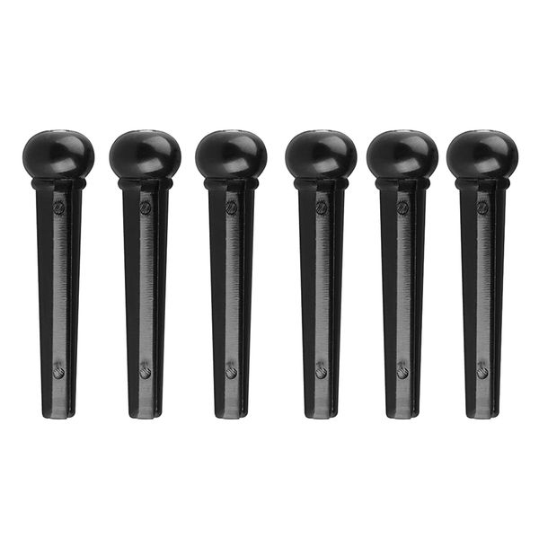 

6 pieces guitar bridge pins guitar string end pin for folk guitar, plastic