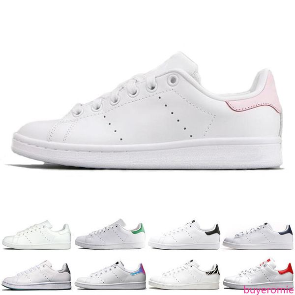 

2020 fashion smith men women stan shoes black white red blue silver pink smith sneakers outdoor shoes leathe size 36-45