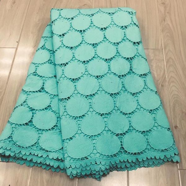 

guipure lace fabric 2019 mint green lace fabric cord for nigerian party tissus dentelle strass perle african 5yard, Pink;blue
