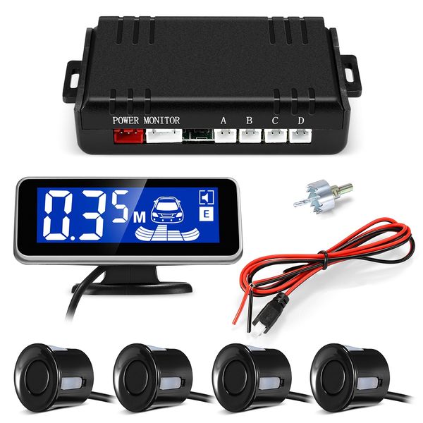 

new car parking radar system 2.5m distance detection lcd display 360-degree rotation car accessories xz-56
