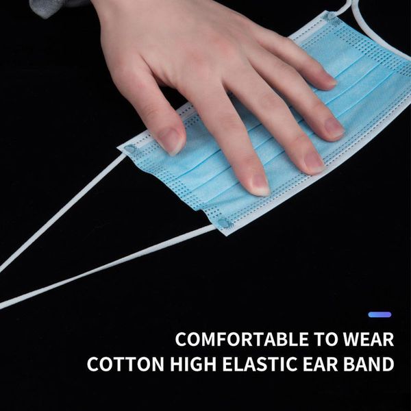 

dhl quick send 50шт одноразовые маски для лица 3-слойная пылезащитная маска для рта мужчины женщины anti pm2.5 masque protection mascarillas