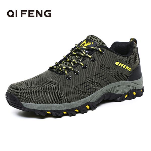 

2019 men fashion outdoor sports hiking shoes,classic breathable trekking footwear, plus size casual sneakers, rock climbing shoe
