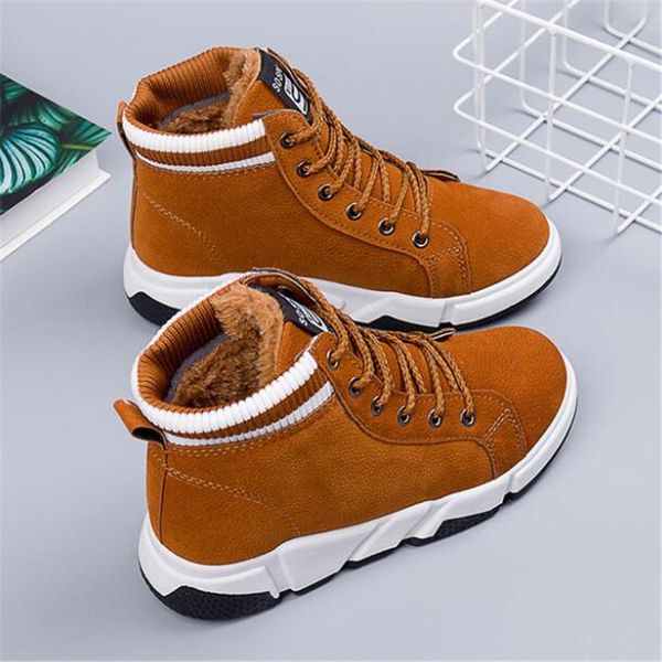 

winter boots women plus velvet high-womens shoes waterproof snow boots women ankle for zapatos de mujer, Black