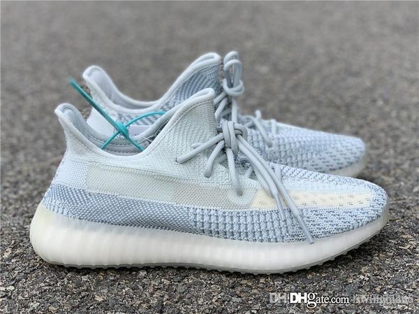 

новые высокие 350s v2 citrin primeknit облака белого 3m reflective кроссовки kanye west antlia synth мужские женские спортивные кроссовки с