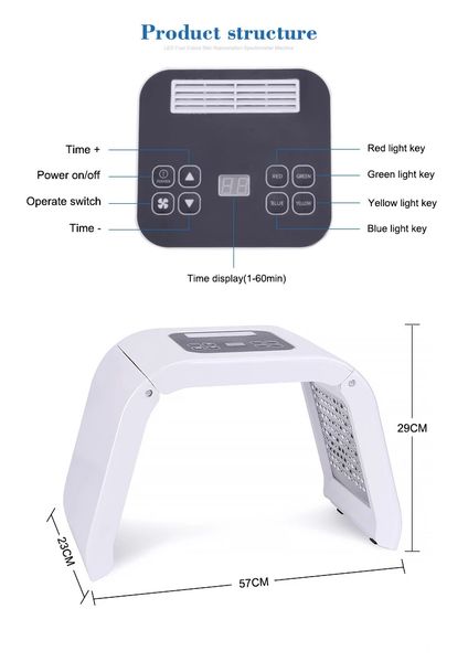 

omega light pdt led light facial care therapy device