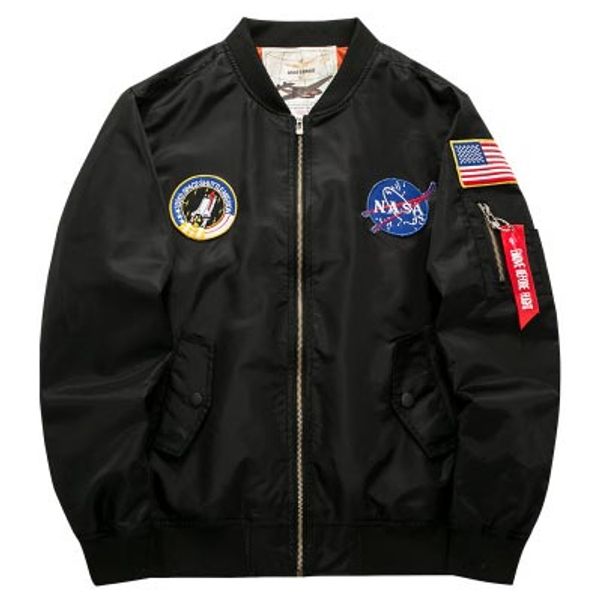 

mens casual collar jacket jacket air force no. 1 ma01 american pilot male autumn plus fat size tide suit 2019 new size m-6xl quality, Black;brown
