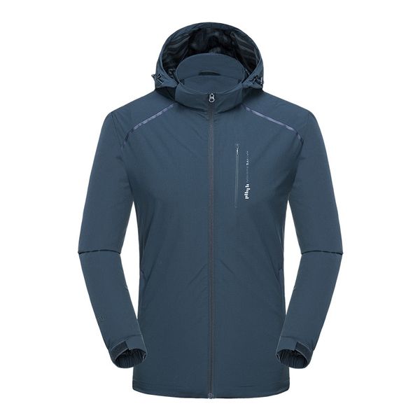 

new mens spring autumn waterproof jackets hiking running climbing outdoor jacket men windbreaker breathable hooded camping coat, Blue;black