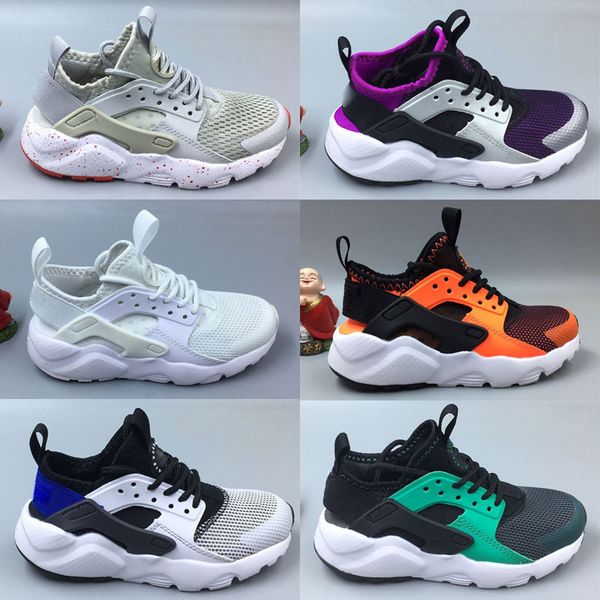 

air huarache ультра кроссовки большие дети мальчики и девочки black white air huaraches huraches спорт размер 28-35