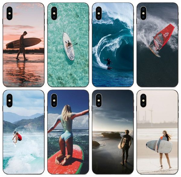 

[tongtrade] summer sunset surfing sunset case for apple iphone 11 pro max xs 8s 7s 6s samsung j3 huawei g play mini lg g7 thinq 1pcs case
