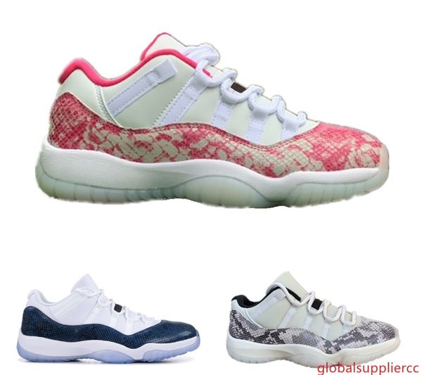

11s snakeskin navy pink white 11 low 2019 new mens women sneakers trainers basketball sports shoes with