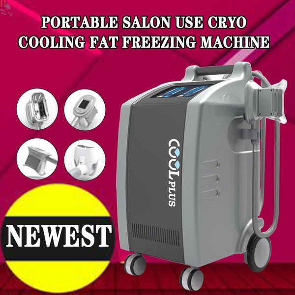 

double channel cool body fat ing cryo slimming machine for weight loss 2 handles work together fast fat reduction