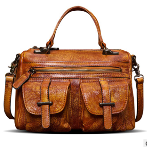 

2020 new fashionable women's bag retro bag leather woman cross-body shoulder woman hand-made leather bags