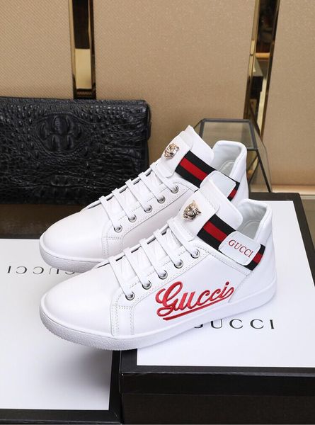 

Men Shoes Fashion Ankle Boots Flats High Top Leather Casual Walking Shoes for Men High-Top Lace Up Design Breathable Style Footwears