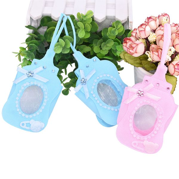 

chocolate bag baby bottle candy bag souvenirs gift baby shower christening baptism birthday party kids favor