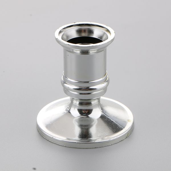 

2pcs/12pcs plastic candle base holder pillar candlestick stand for electronic candles holder home christmas party wedding decor