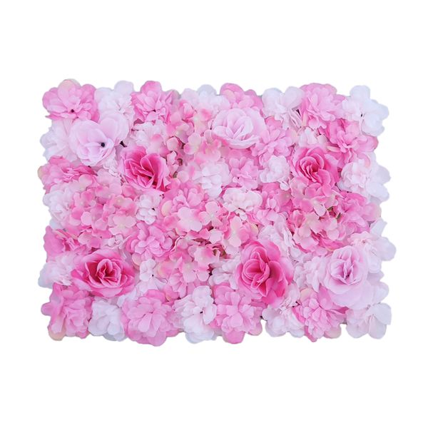

decorative flower panel artificial silk rose flower walls for event 60x40cm