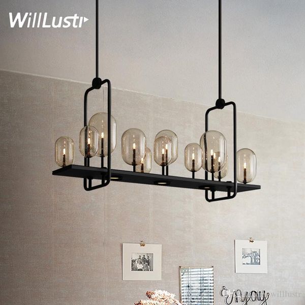 

modern glass candle pendant lamp smoke glass bubble suspension light l hall restaurant dinning room bar hanging lighting