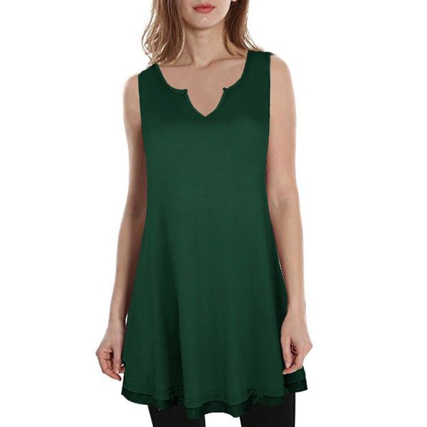 

2018 new casual womens sleeveless patchwork dress v-neck mini dresses fashion female solid color loose dress clothes, Black;gray