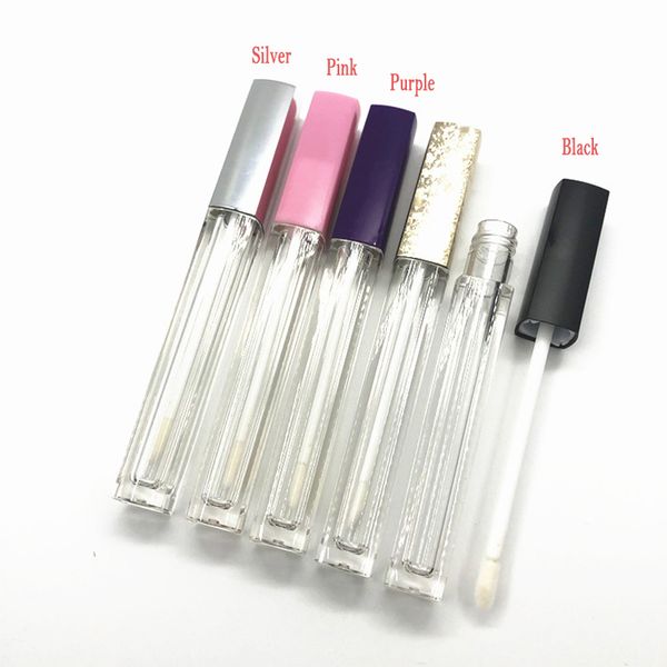 

empty lipgloss tube square lip gloss bottle container clear lipgloss bottle lip glaze diy containers