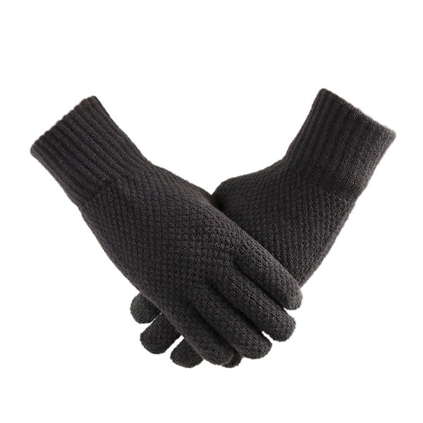 

gloves anti slip windproof thermal warm touchscreen glove breathable tactico winter spring men women black knit mittens gloves, Blue;gray