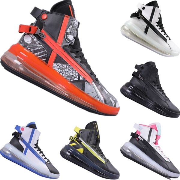 

2019 more uptempo saturn leather function running boots originals more uptempo satrn zoom air high jogger shoes, Black