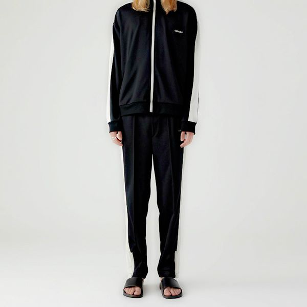 

19ss ambush logo embroidery sweatpants young stripe stitching casual school style trousers casual ab trousers joggers pants designer, Black