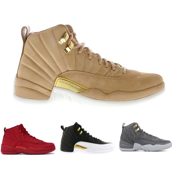 

12 12s Mens Basketball Shoes men shoes Gym Red Vachetta Tan OVO Bordeaux XII Designer Shoes Sport Sneakers Trainers 7-13