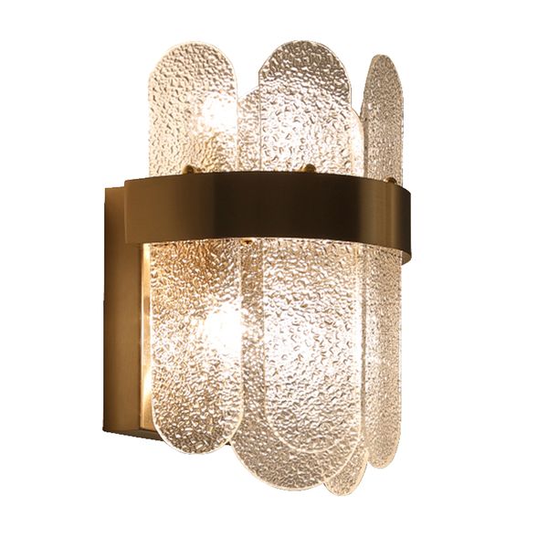 

design gold wall lights modern glass sconce dia20xh40cm home decoration lighting