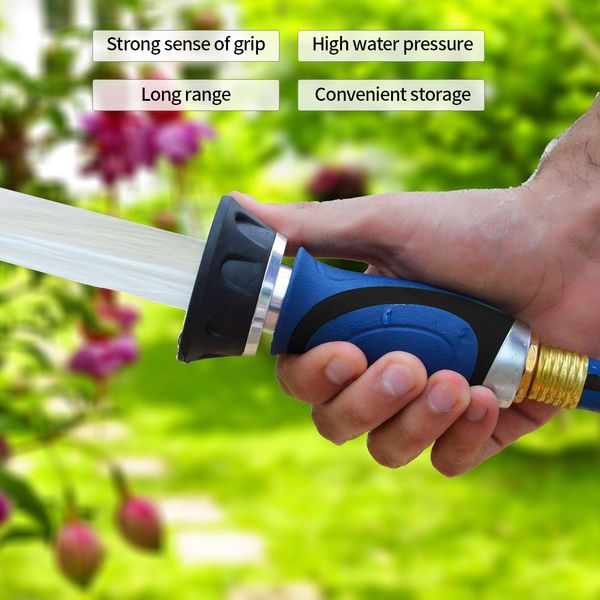 

plastic portable large flow garden water hose nozzle household car wash water spray head garden watering high pressure sprayer