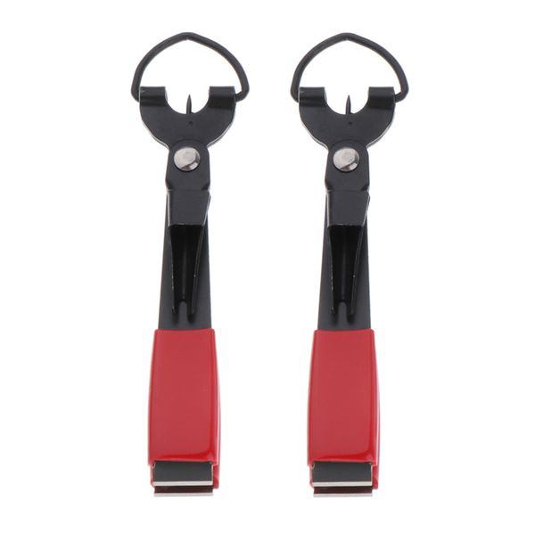

2pcs quick knot cutter nail clippers line quick knot cutter nail clippers red