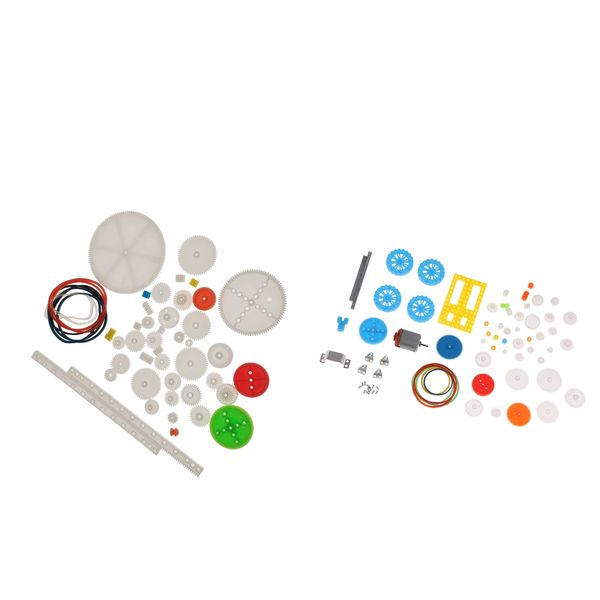 

43&50 kinds of gear package motor 2mm hole toy car chassis diy gear gearbox kit