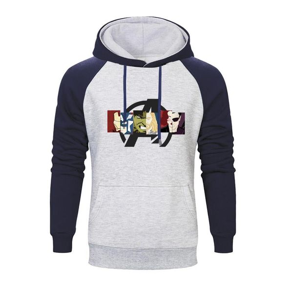 

2019 new marvel мужские толстовки кофты мужская мода печати raglan hoodie осень зима повседневная толстовка harajuku толстовки, Black