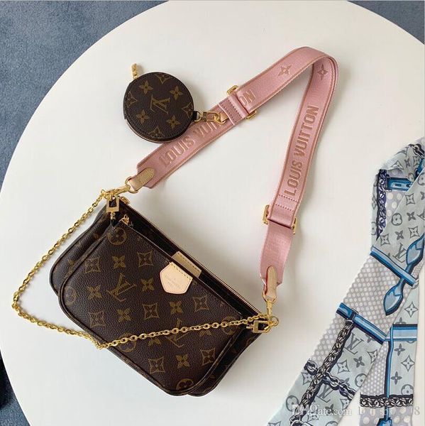 

2020 77 LOUIS VUITTON 2020 ранняя весна новая женская сумка Slip Chain плечевой ремень сумка через плечо