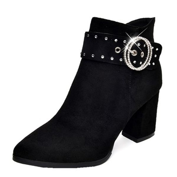 

2019 autumn new motorcycle boots handsome wild black short boots women fashion casual trend women