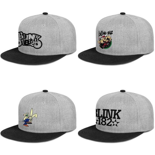 

blink 182 панк-рок пентаграмма для мужчин и женщин плоский край дальнобойщик cap custom fitted персонализированные шляпы смешной кролик рожд, Blue;gray