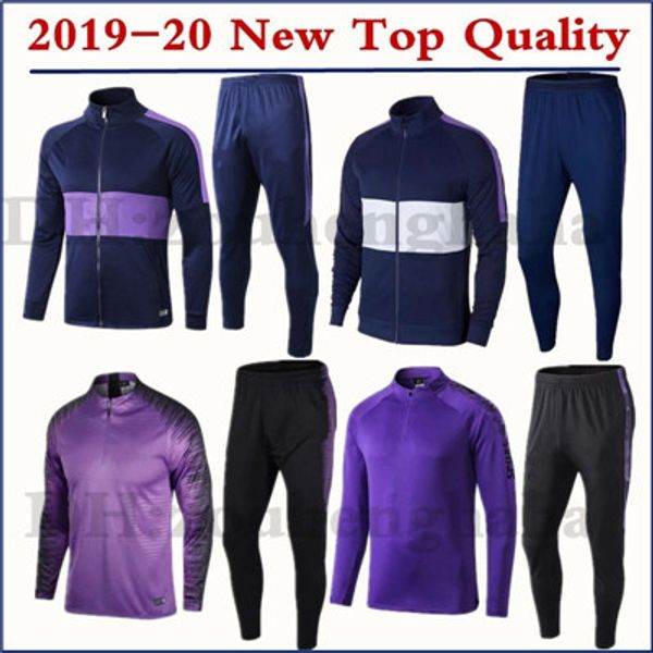 

2019 2020 spurs kane ndombele training tracksuit core jacket dry strike squad drill 19 20 son zipper survetement soccer training suit, Black