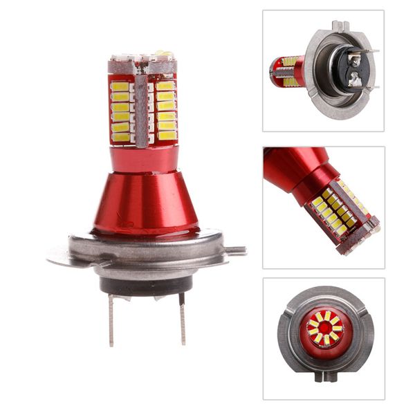 

1pc h7 3014 57 smd canbus error car led side light bulbs car fog lamp white