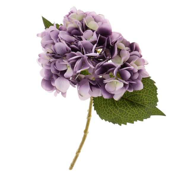 

artificial hydrangea rose silk peony flower room garden office decor purple
